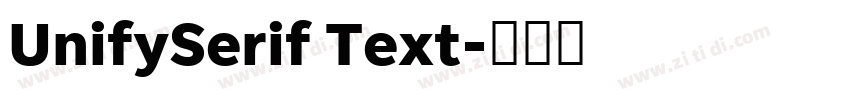 UnifySerif Text字体转换
